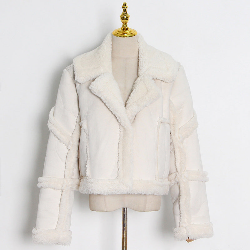 Luxury Designed Shepra Short Jackets Coats for Women-Coats & Jackets-Ivory-One Size-Free Shipping at meselling99