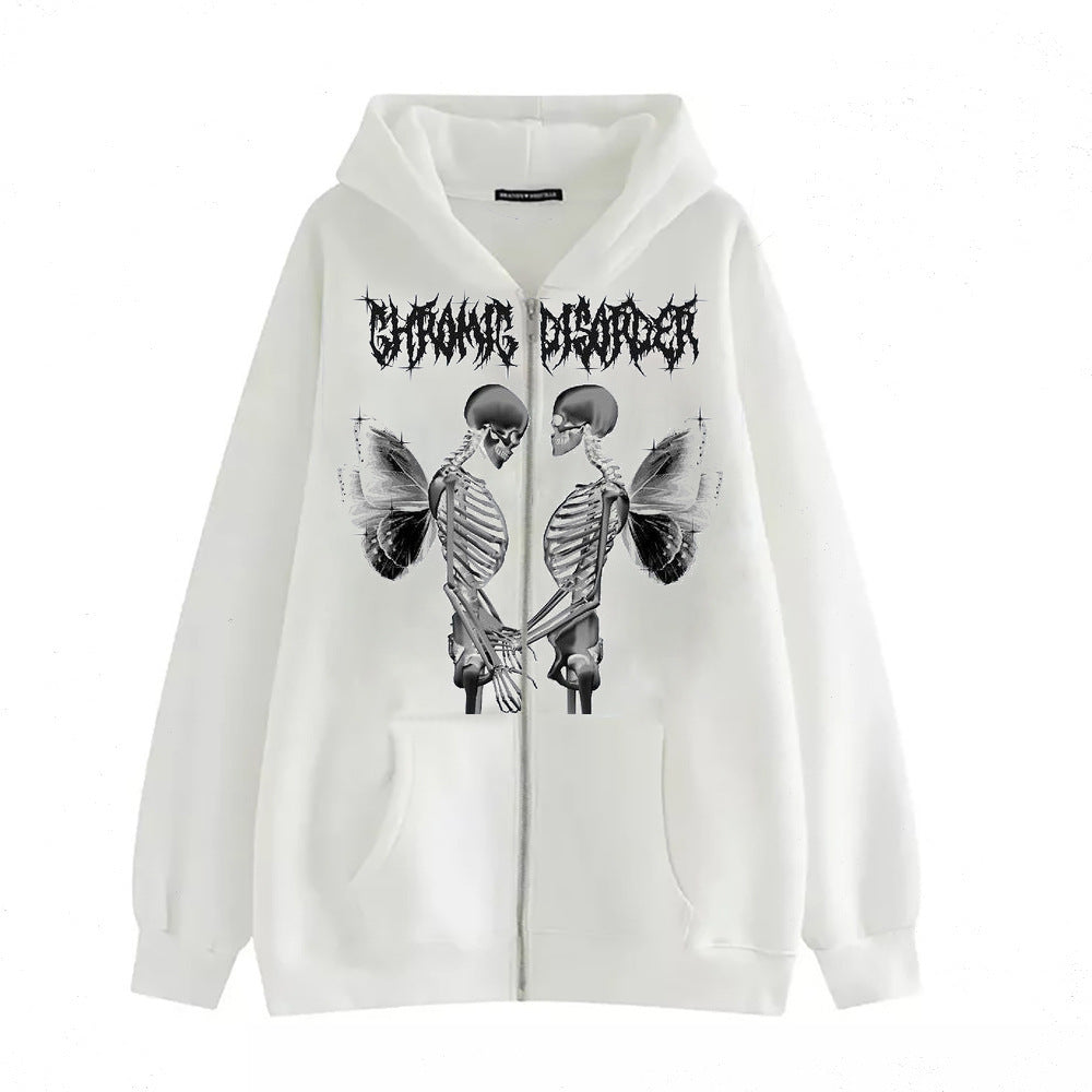 Street Design Hoodies for Women-Outerwear-White-S-Free Shipping at meselling99