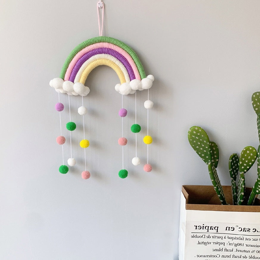 Weaving Rainbow Hanging Decoration for Kids Room--Free Shipping at meselling99