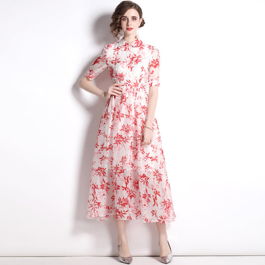 Elegant Chiffon Summer OL Women Dresses-Dresses-Free Shipping at meselling99