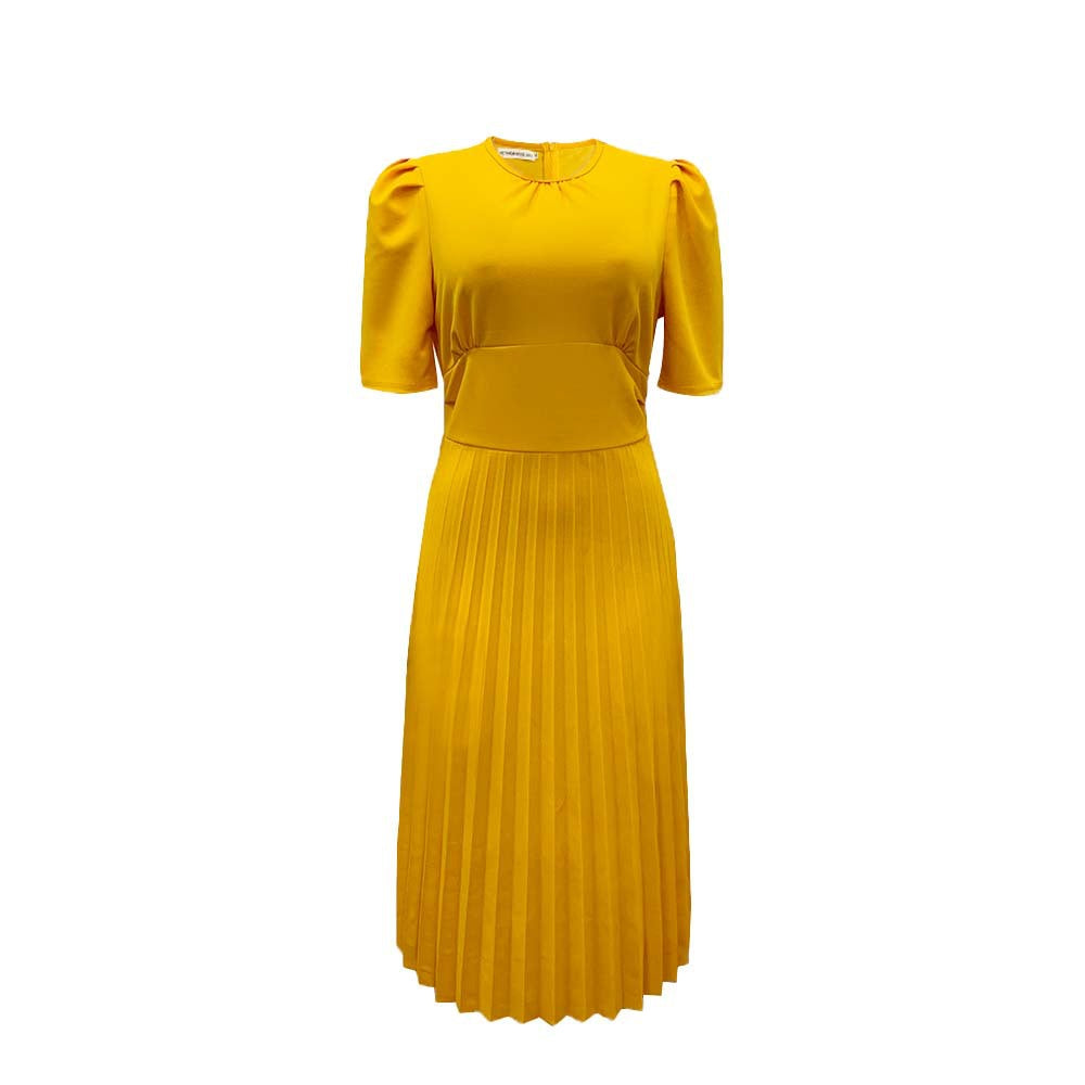 Elegant Summer Plus Sizes Dresses-Dresses-Yellow-S-Free Shipping at meselling99