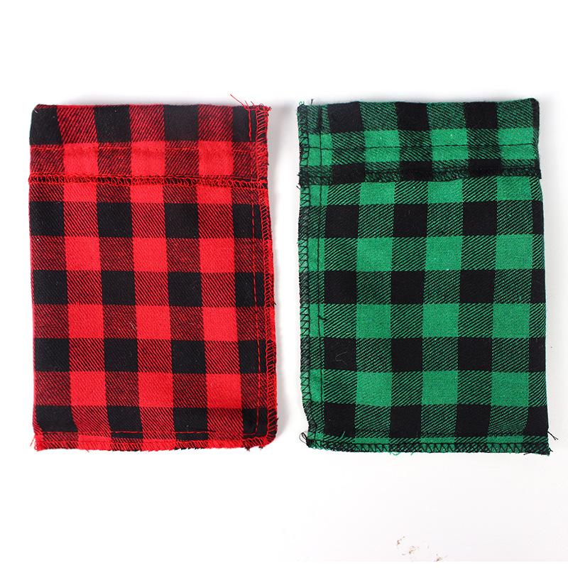 Red&Green Cotton Christmas Gift Bags 50pcs/Set-Holiday Ornaments-Free Shipping at meselling99