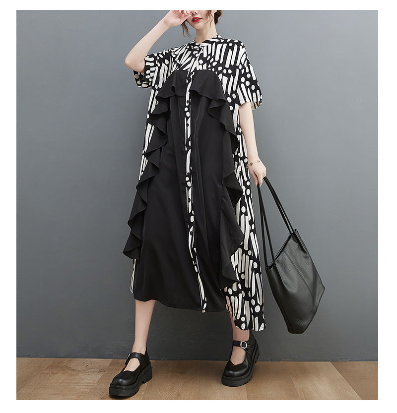 Casual Summer Chiffon Plus Sizes Long Cozy Dresses-Dresses-Free Shipping at meselling99