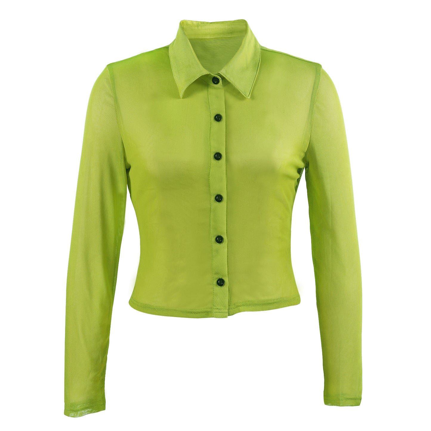 Fashion Women Sexy Shirt Tops-Shirts & Tops-Green-S-Free Shipping at meselling99