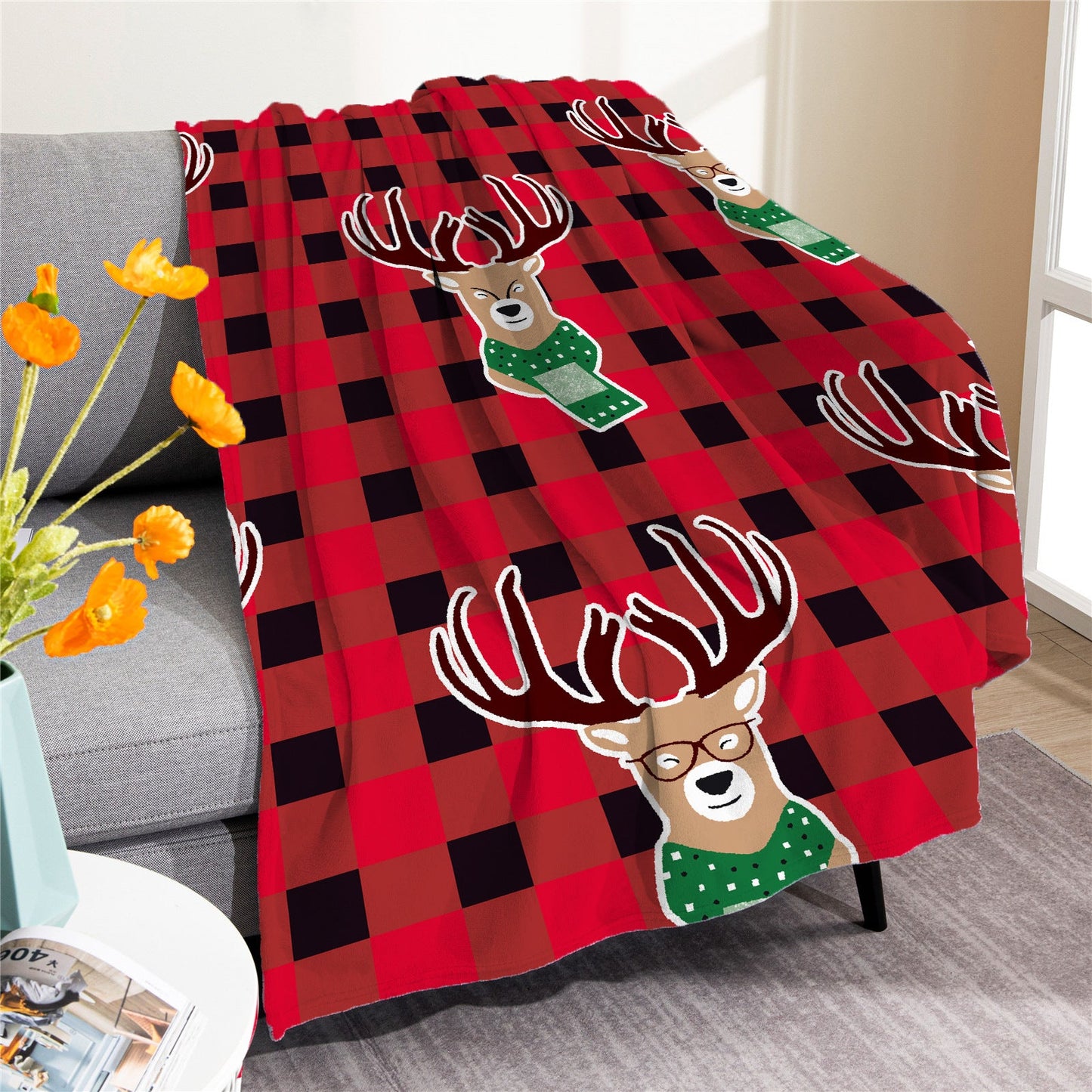 Merry Christmas Soft Fleece Throw Blankets-Blankets-M20220916-7-50*60 inches-Free Shipping at meselling99