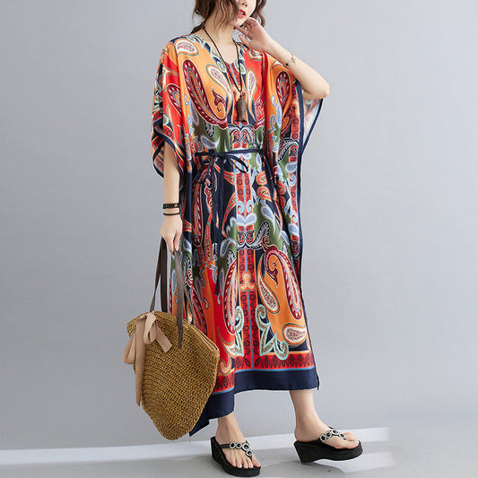 Casual Summer Plus Sizes Long Loose Dresses-Dresses-The same as picture-One Size-Free Shipping at meselling99