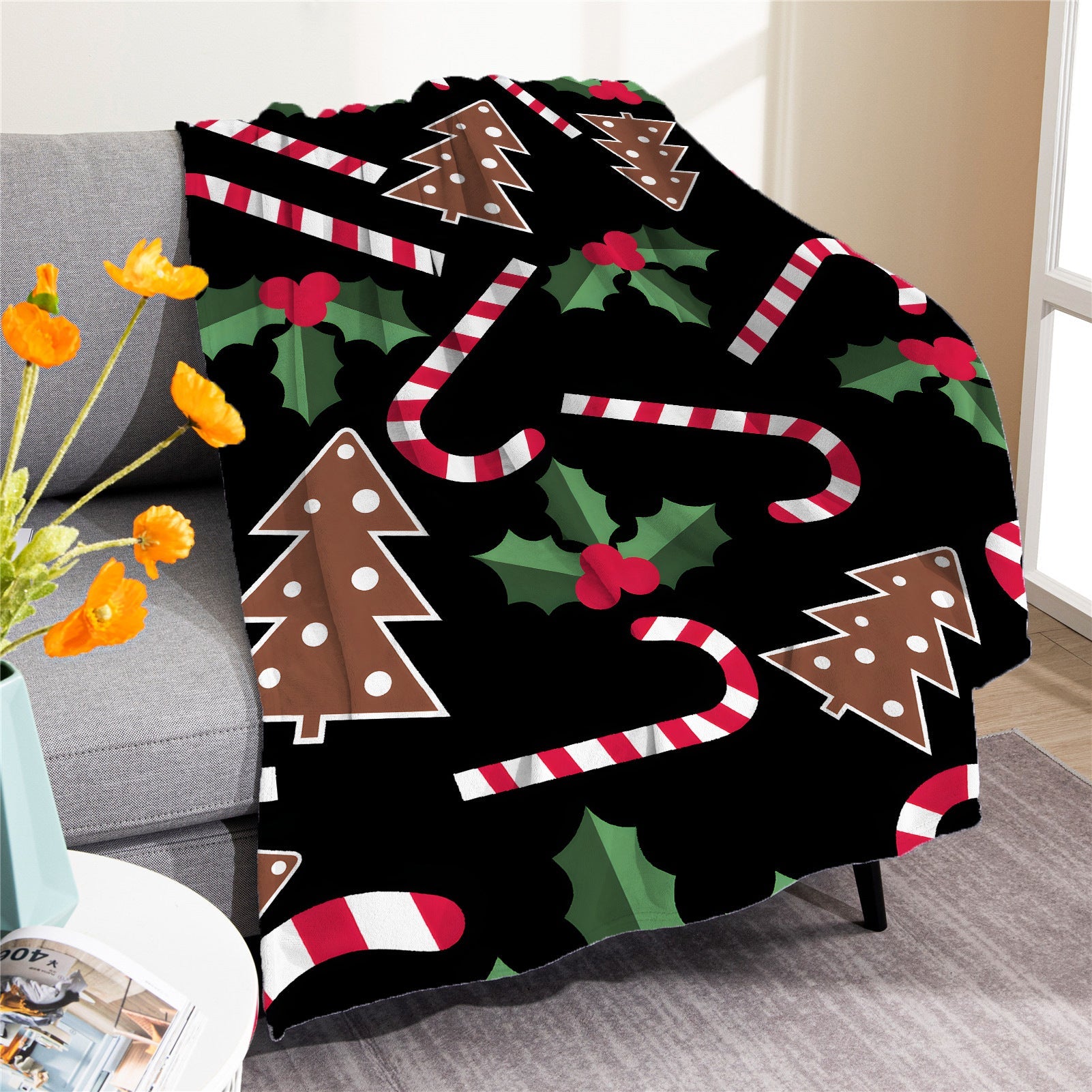 Merry Christmas Soft Fleece Throw Blankets-Blankets-M20220916-8-50*60 inches-Free Shipping at meselling99