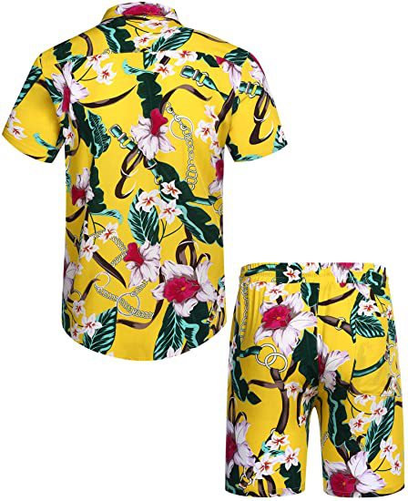 Leisure Summer Men's Short Sleeves Shirts and Shorts-Suits-Free Shipping at meselling99