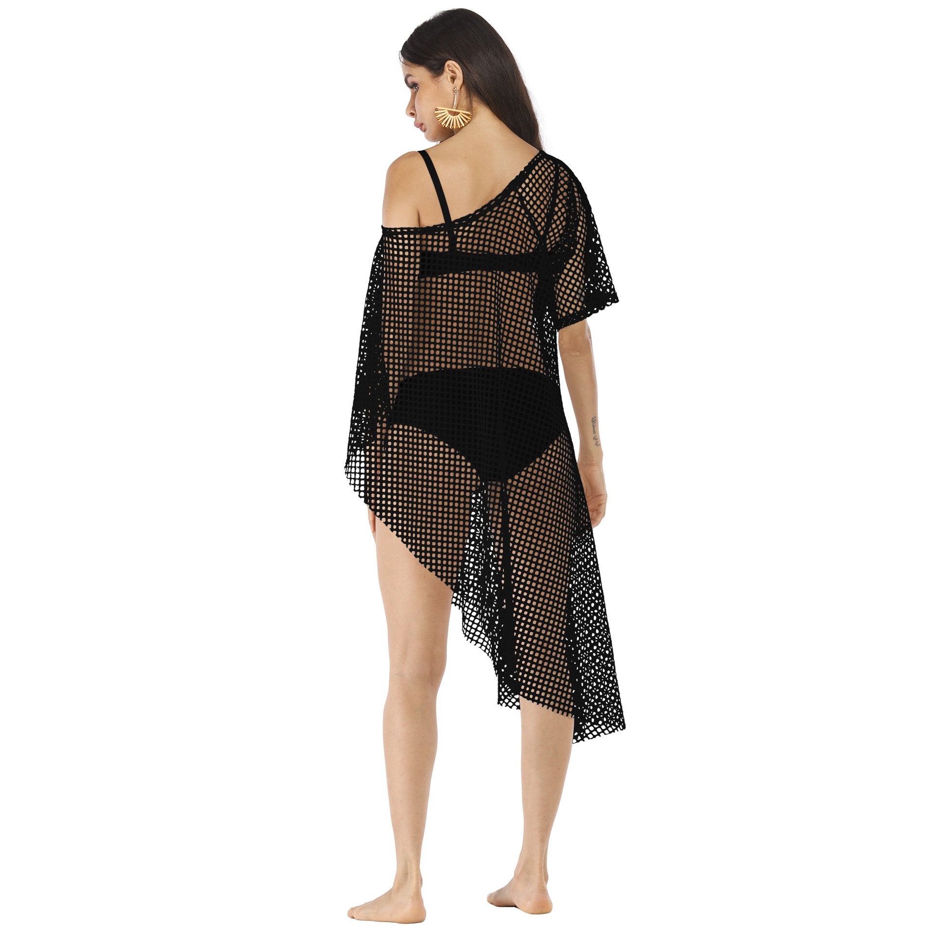 Summer Off The Shoulder Sexy See Through Cover Ups-Cover Ups-Free Shipping at meselling99