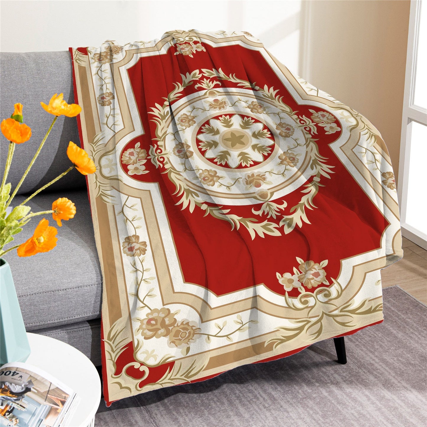 Vintage Boho Fleece Throw Blankets-Blankets-M20220701-33-50*60 Inches-Free Shipping at meselling99