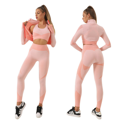 Sexy Body BuiLding Sporting 3pcs Suits for Women-Exercise & Fitness-Free Shipping at meselling99