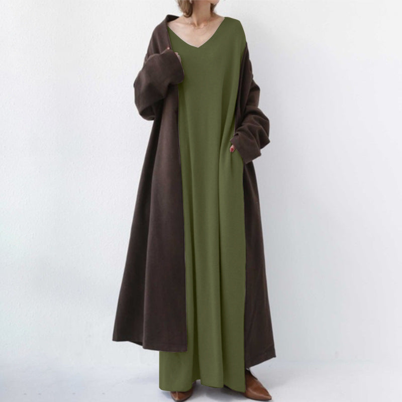 Casual Women Long Cozy Dresses-Dresses-Free Shipping at meselling99