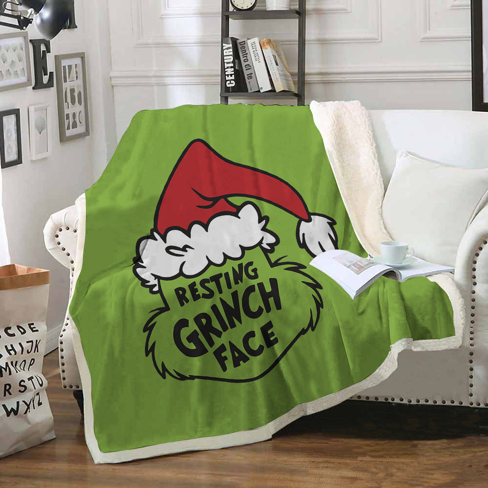 Christmas Grinch Soft Throw Blankets-Blankets-4-50*60 inches-Free Shipping at meselling99