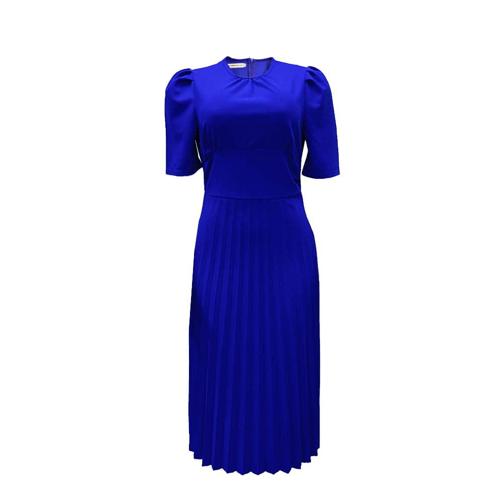 Elegant Summer Plus Sizes Dresses-Dresses-Blue-S-Free Shipping at meselling99