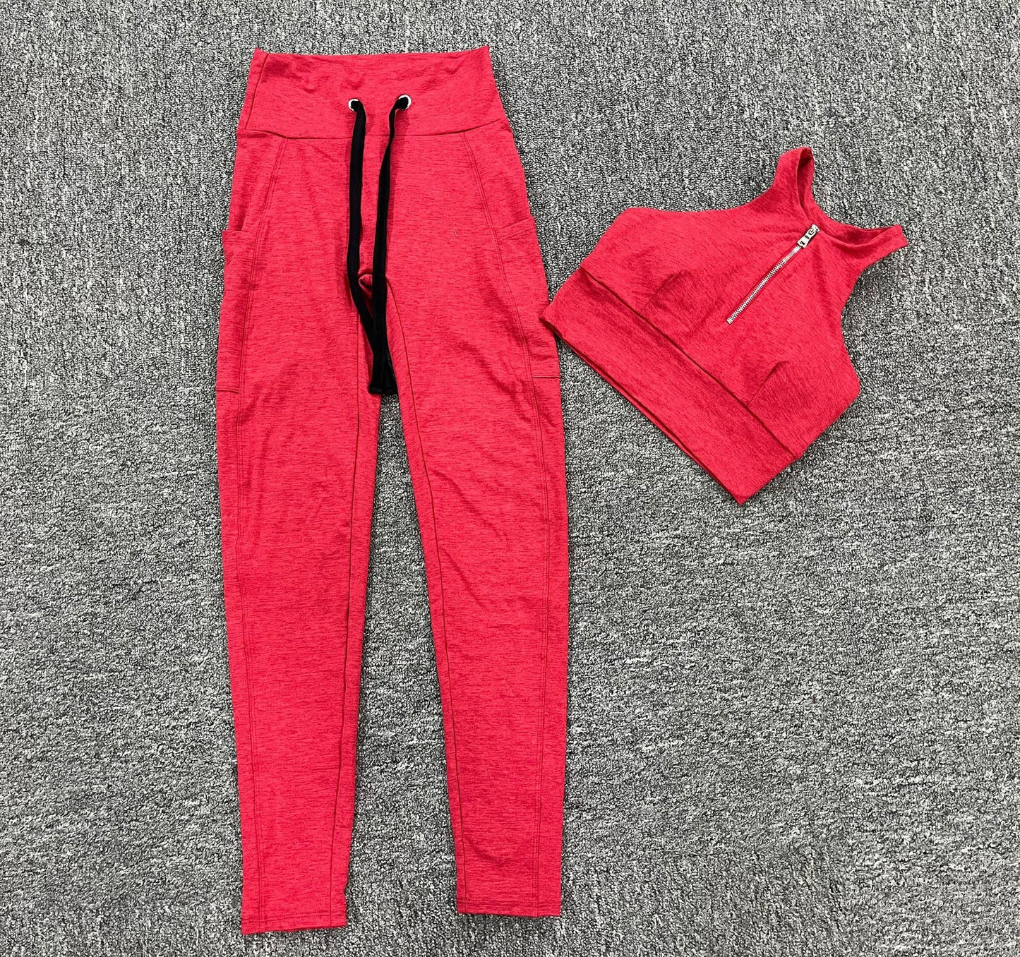 Sexy Drawstring Elastic Sports Yoga Suits for Women-Activewear-Free Shipping at meselling99