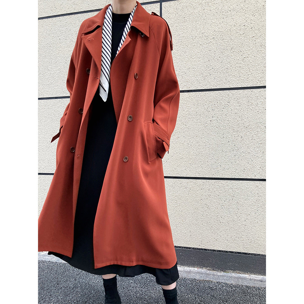 Fashion Fall Wind Break Long Overcoats for Women-Outerwear-Free Shipping at meselling99