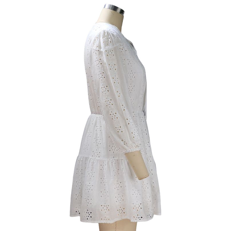 Summer Half Sleeves Mini Dresses-Dresses-Free Shipping at meselling99