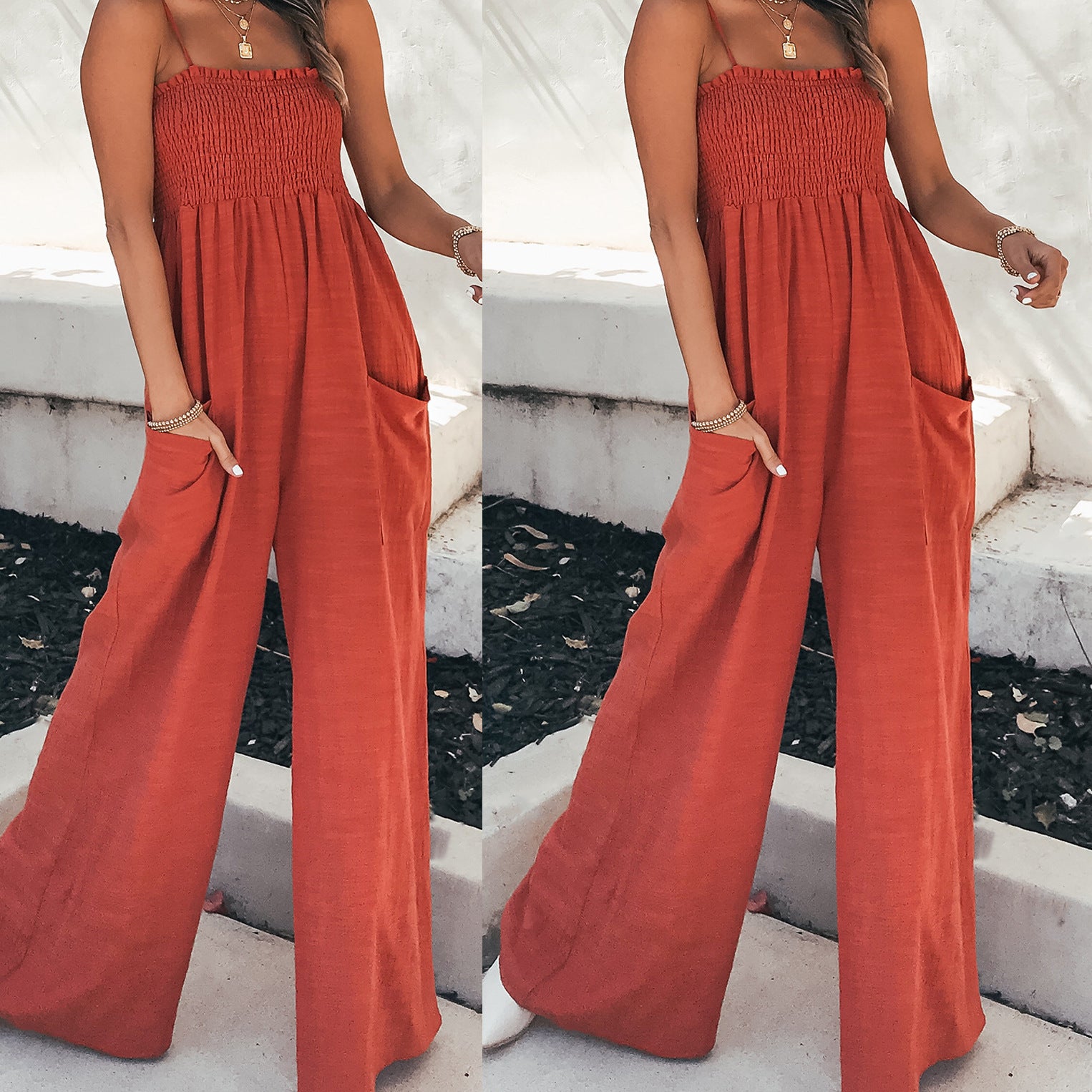 Sexy Leisure Holidy Loose Jumpsuits--Free Shipping at meselling99