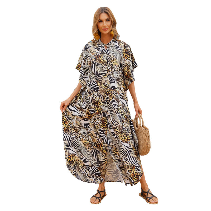 Women Summer Beach Loose Holiday Dresses-Maxi Dresses-22-One Size-Free Shipping at meselling99