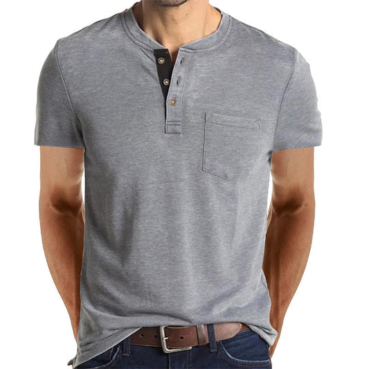 Casual Summer Short Sleeves Men T Shirts-Shirts-Light Gray-S-Free Shipping at meselling99