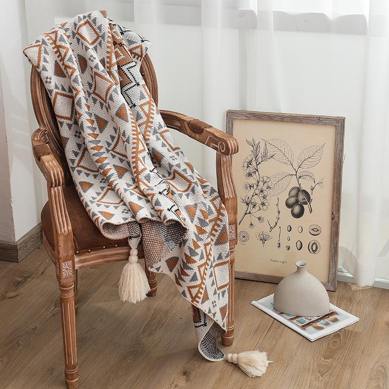 Knitting Bohemian Sofa Banket-Blankets-Free Shipping at meselling99