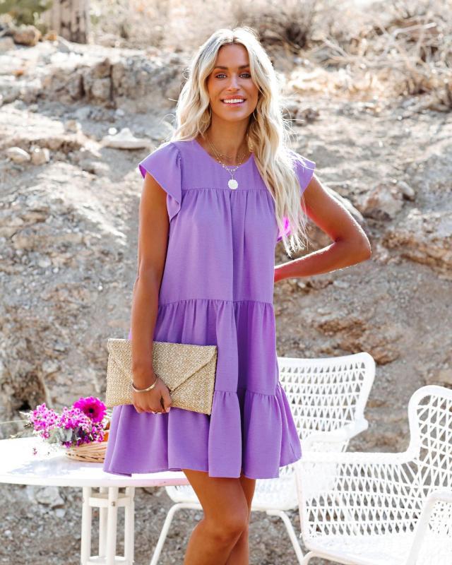 Summer Daily Sun Dresses-Dresses-Purple-S-Free Shipping at meselling99