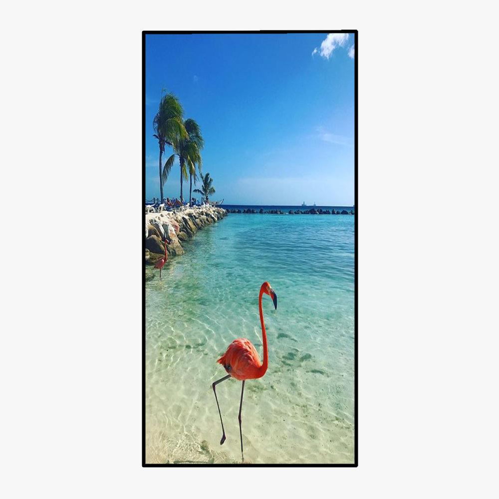 Flamingo Square Beach Towel Quick-drying Towel-TF-HLN08-75*150cm-Free Shipping at meselling99