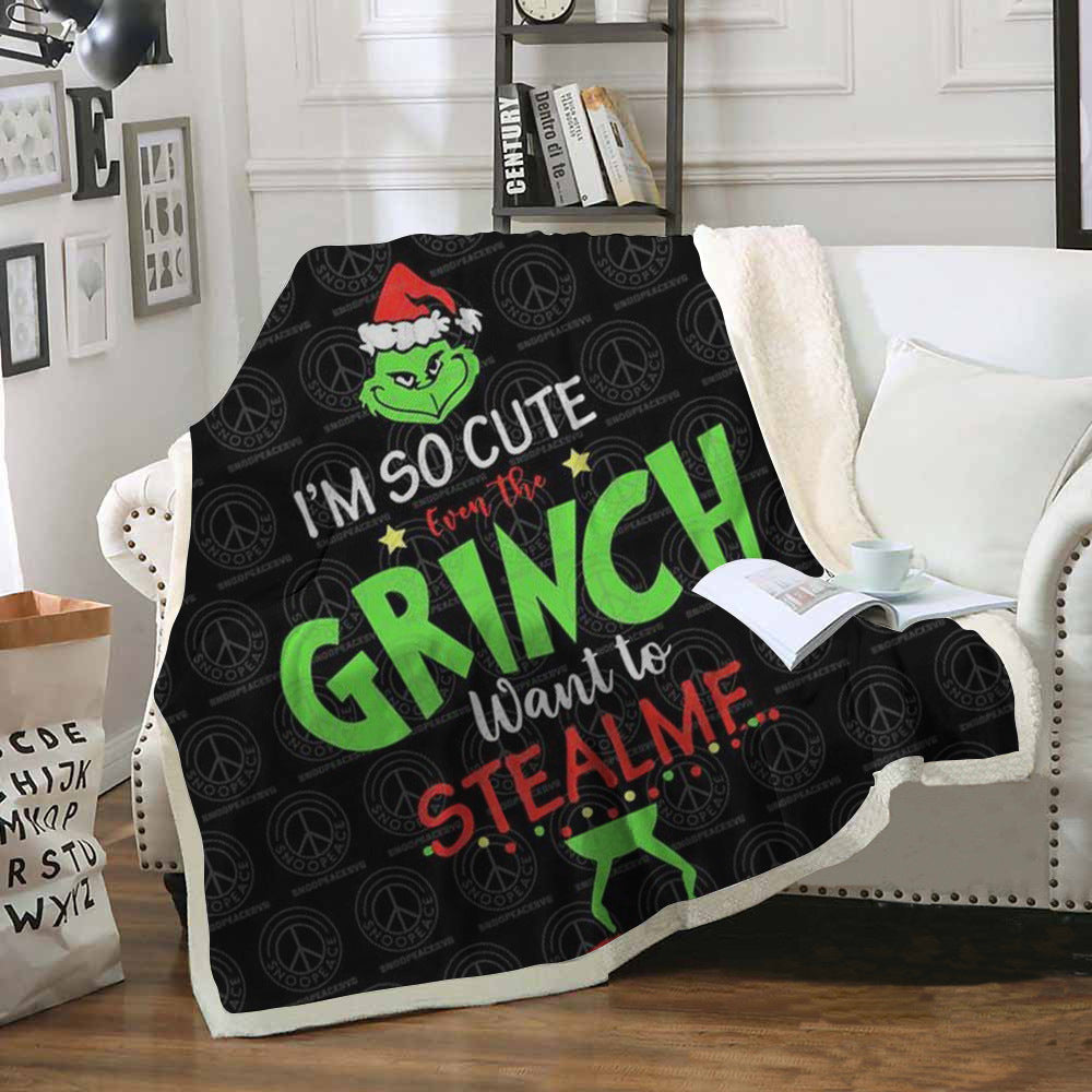 Christmas Grinch Soft Throw Blankets-Blankets-9-50*60 inches-Free Shipping at meselling99