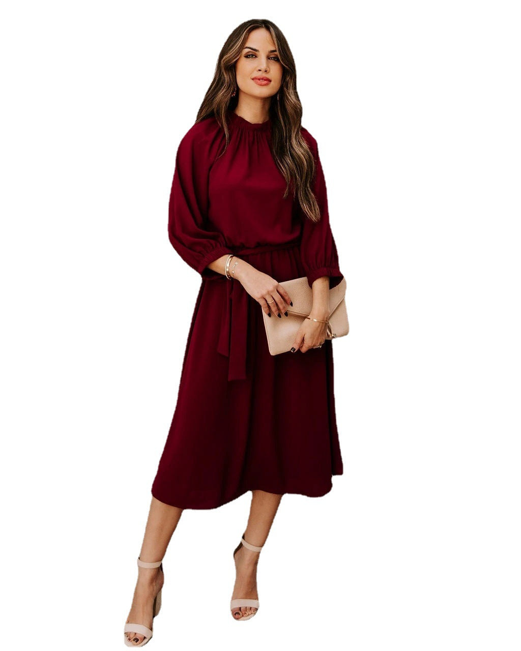 Elegant Long Sleeves Dresses for Women-Dresses-Free Shipping at meselling99