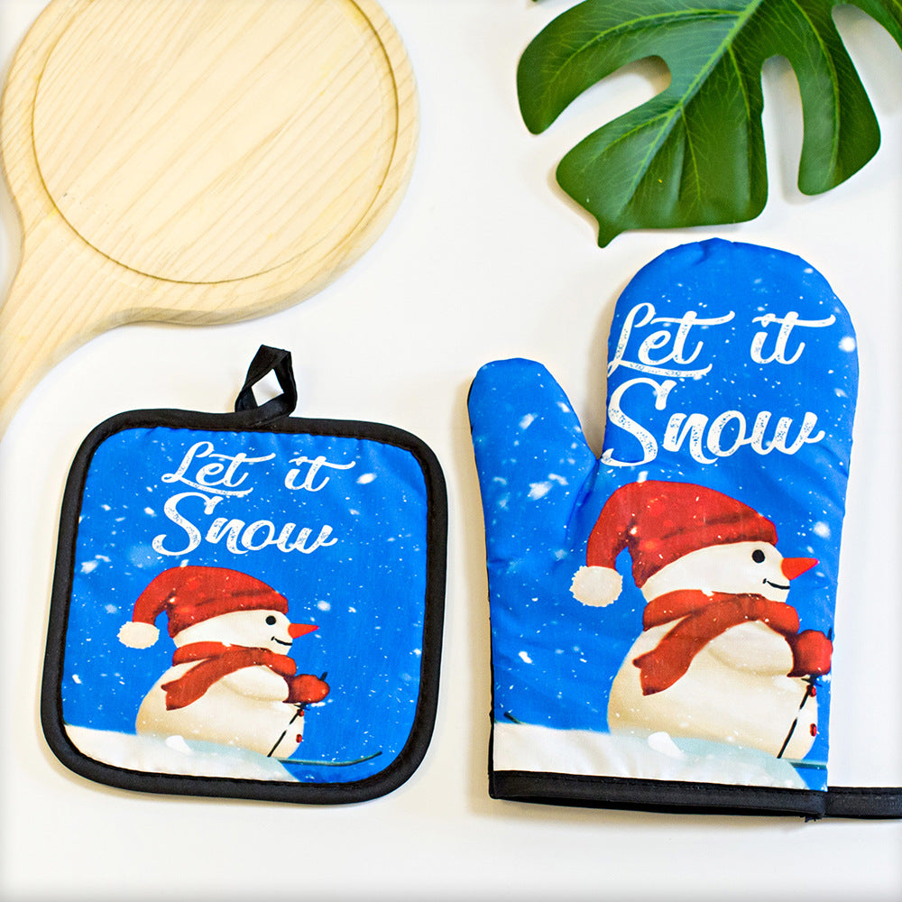 Buy One Get One Christmas Kitchen Oven Gloves-7-Free Shipping at meselling99