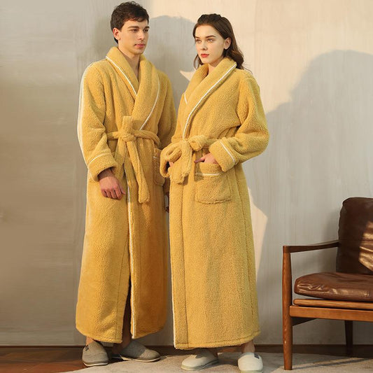 Luxury His-and-hers Winter Warm Sleepwear Robe-Pajamas-Free Shipping at meselling99