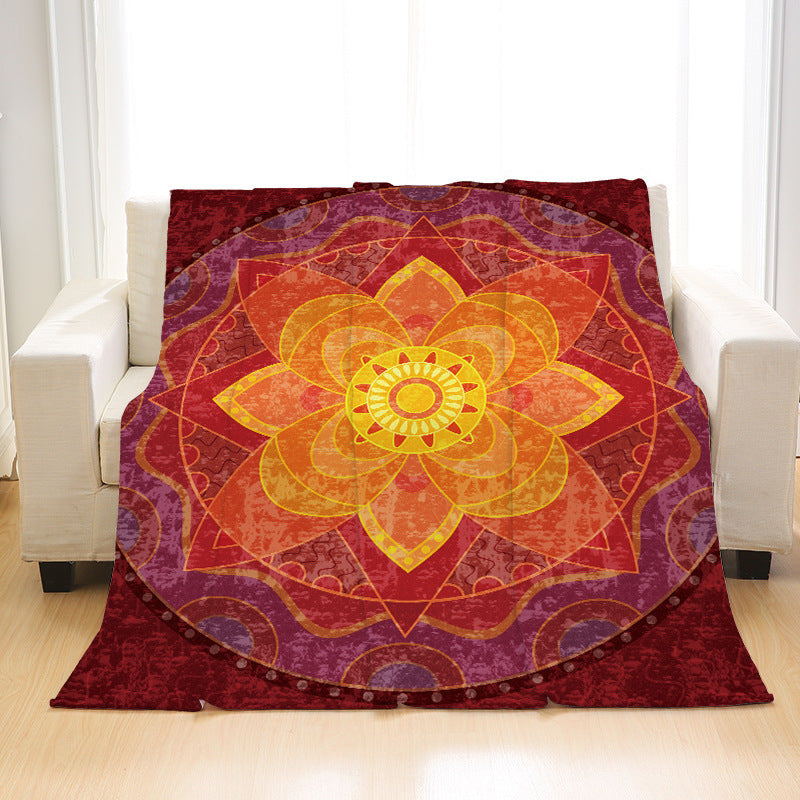 Mandala Print Style Fleece Blanket-8-50*60(inch)-Free Shipping at meselling99