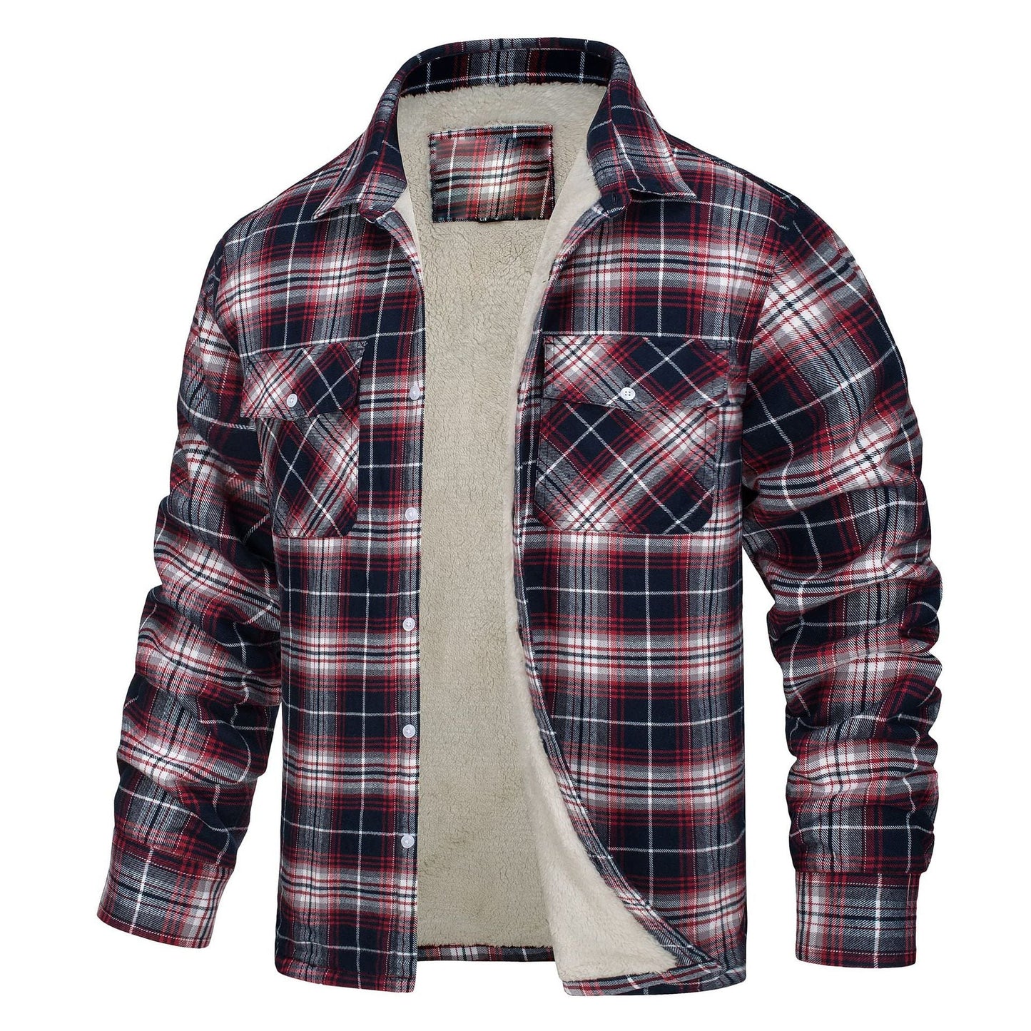 Casual Long Sleeves Thicken Shirts Jackets for Men--Free Shipping at meselling99