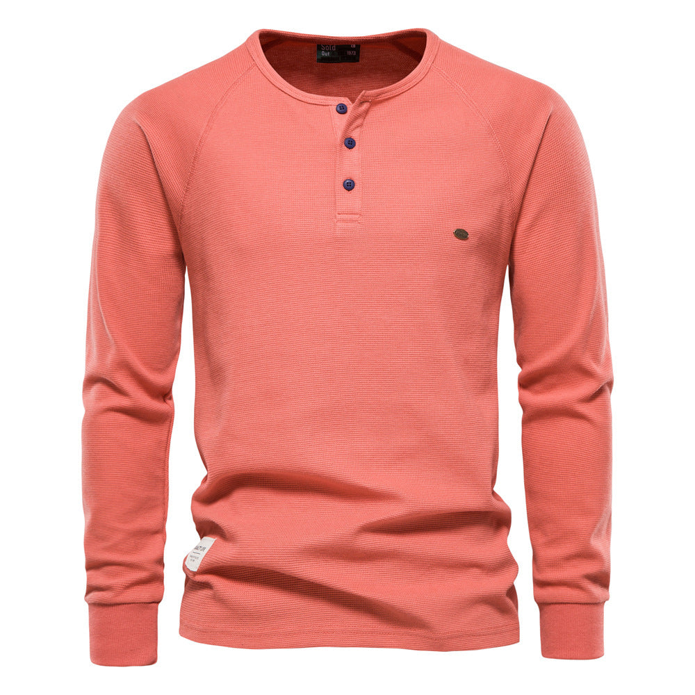 Fashion Long Sleeves T Shirts for Men-Shirts & Tops-Red-S-Free Shipping at meselling99