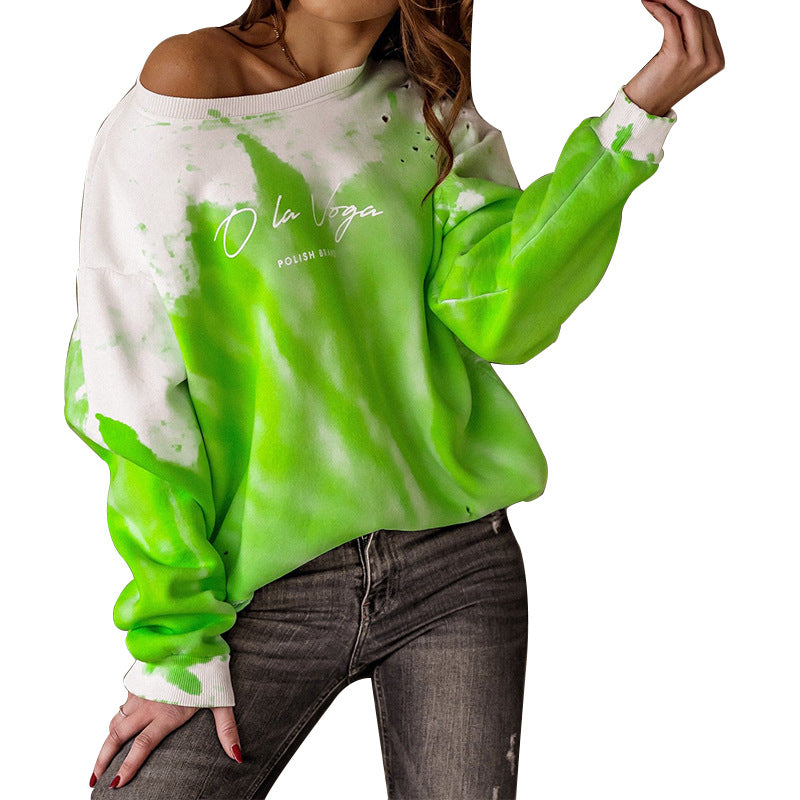 New Dyed Round Neck Women Hoodies-Women Sweaters-Free Shipping at meselling99