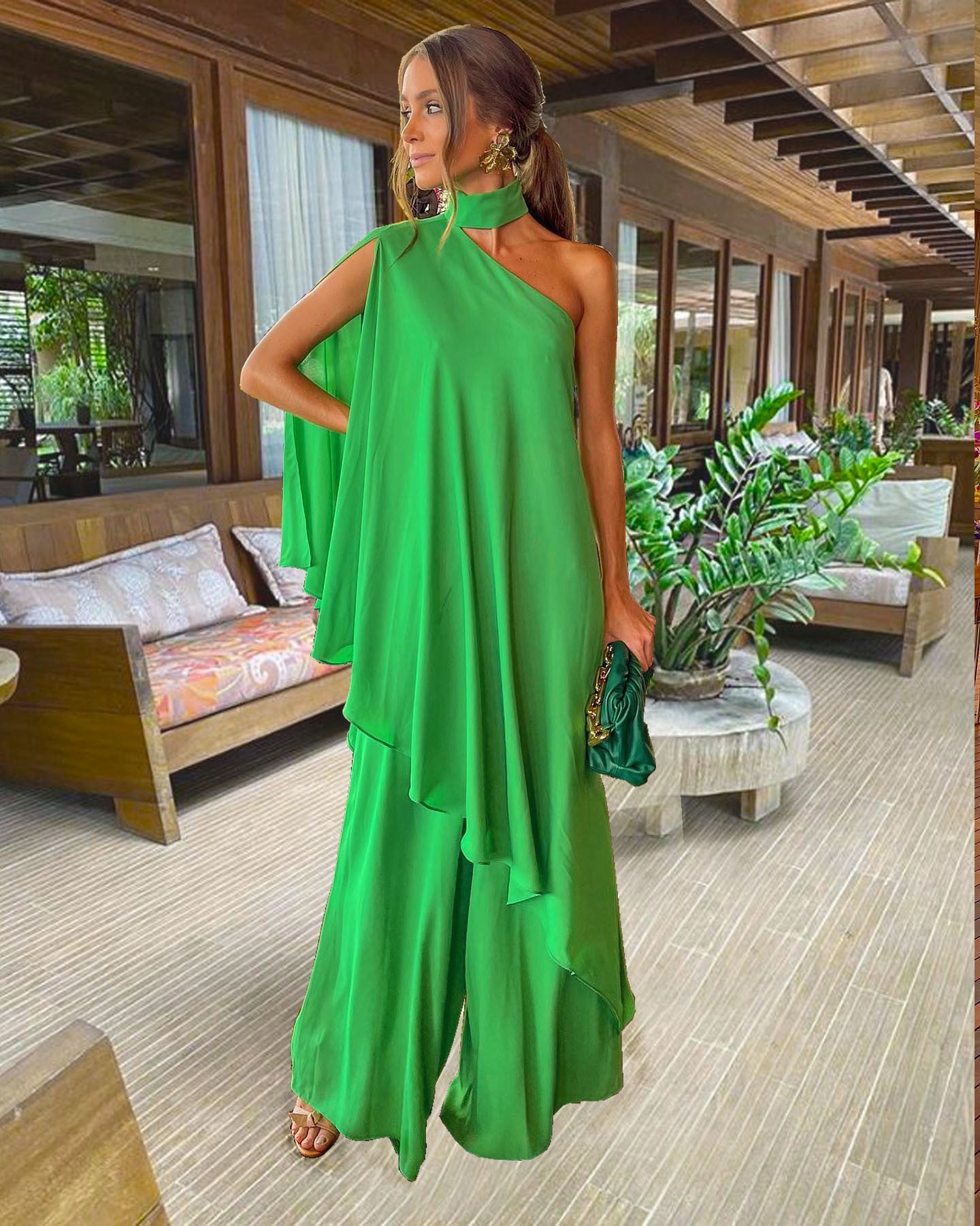 Sexy One Shoulder Summer Outfits Dresses for Holiday-Dresses-Free Shipping at meselling99