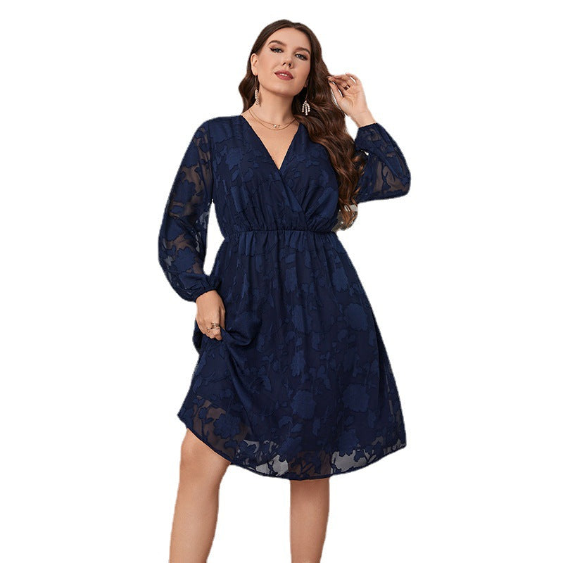 Designed Plus Sizes Lace Dresses-Dresses-Free Shipping at meselling99