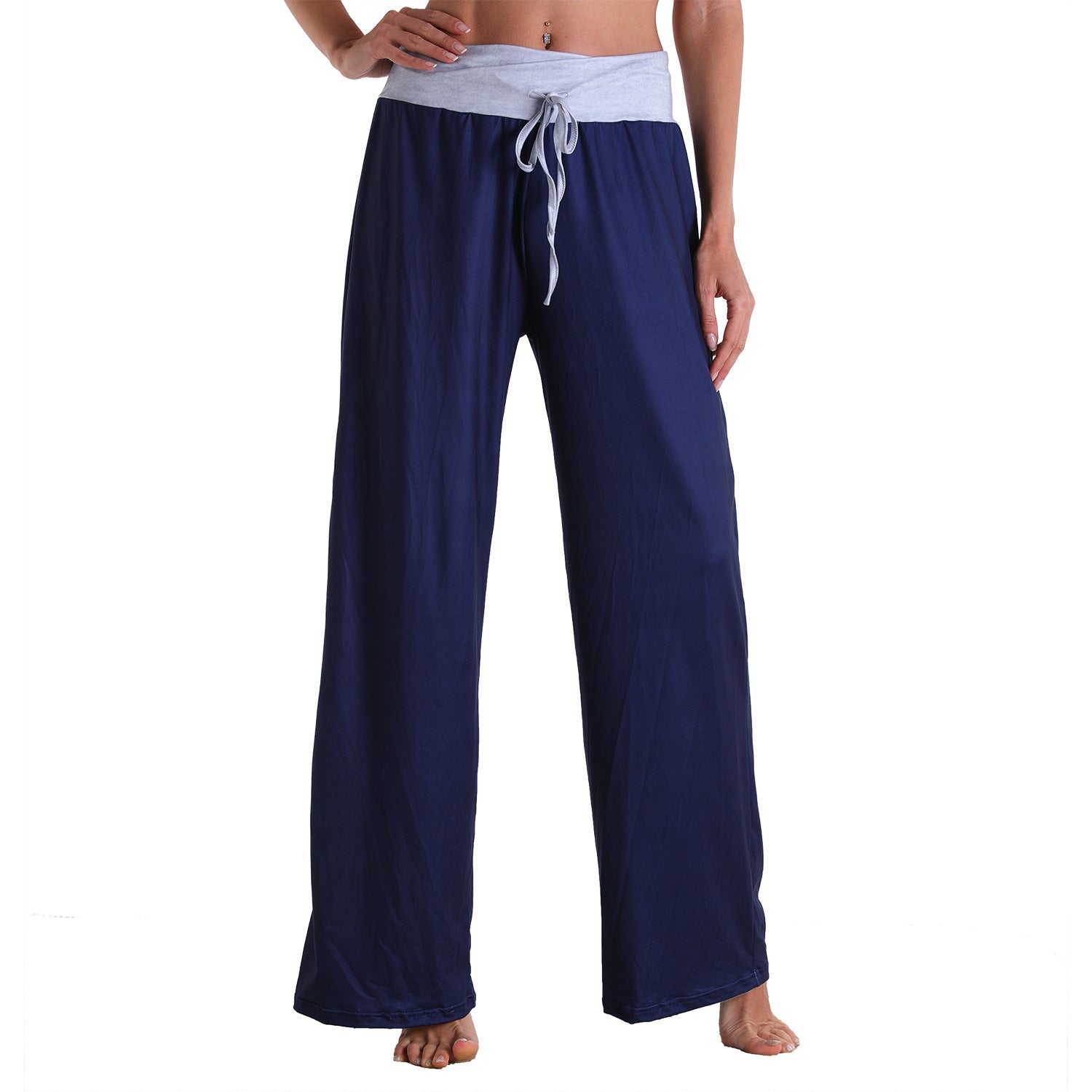 Casual Bandage Solid Loose Home Wear Pajamas Pants-Pajamas-2014-S-Free Shipping at meselling99