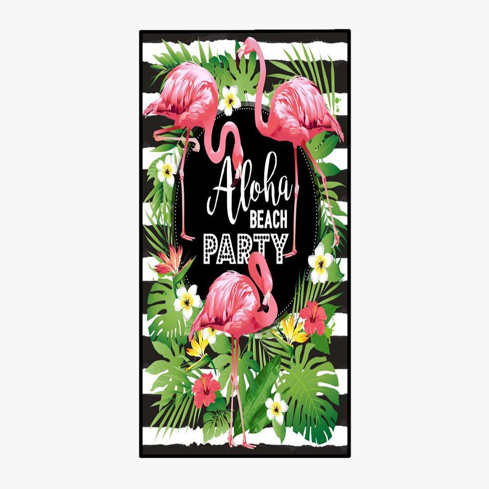 Flamingo Square Beach Towel Quick-drying Towel-TF-HLN03-75*150cm-Free Shipping at meselling99