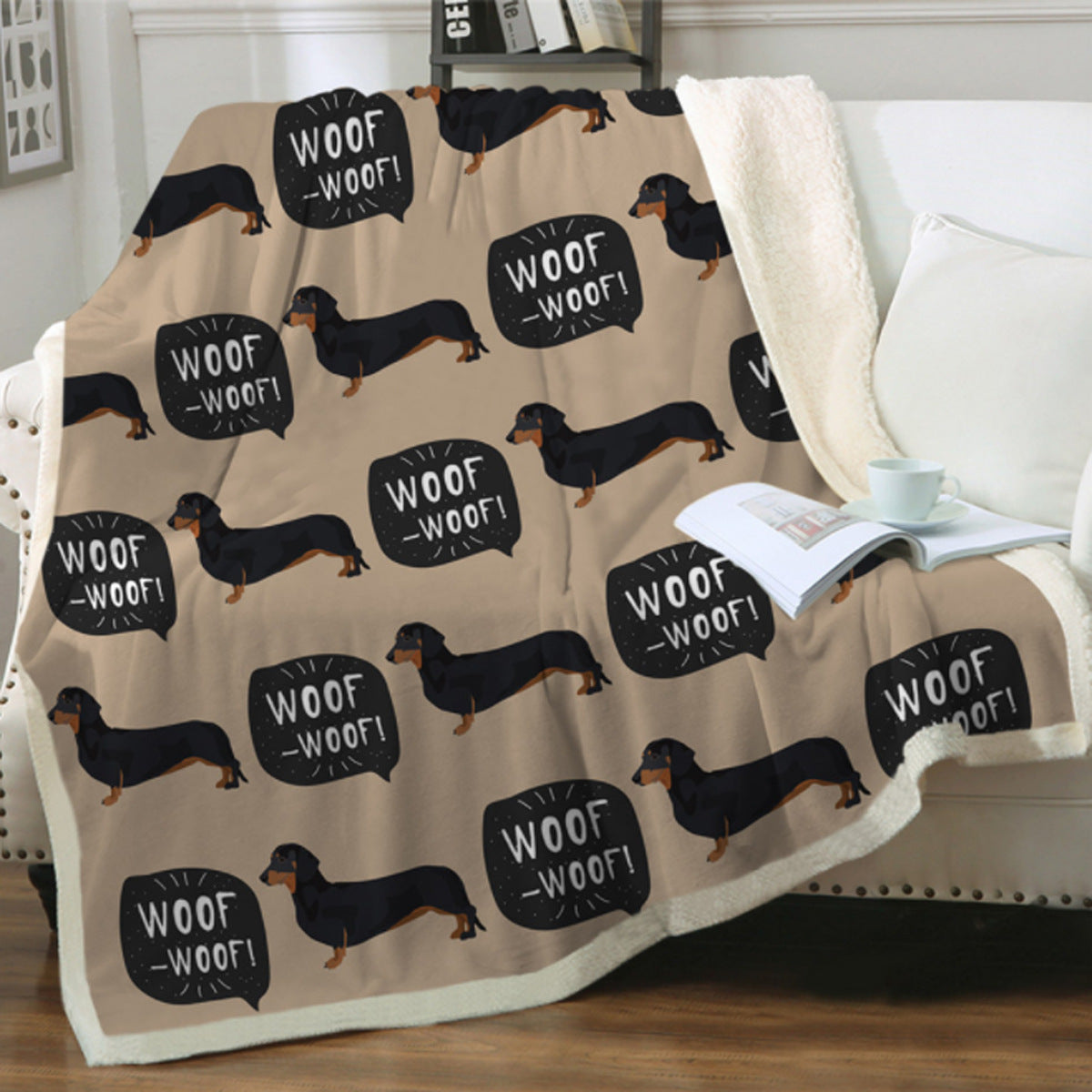Cute Dog Print Fleece Blankets for Christmas-Blankets-Free Shipping at meselling99