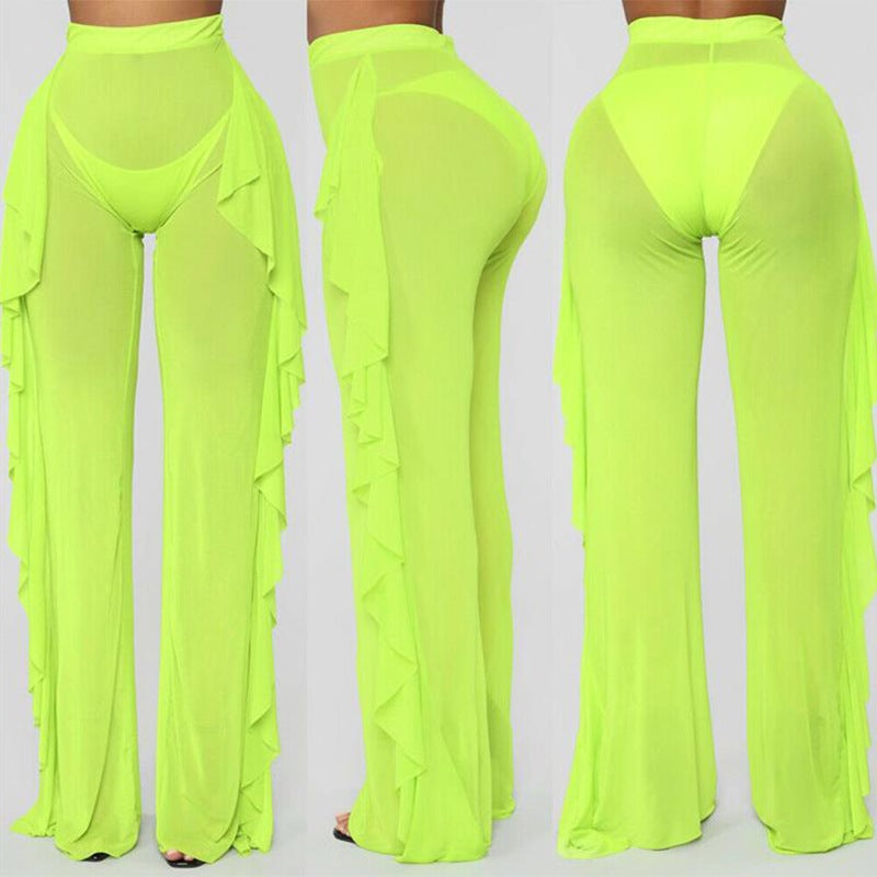 Sexy See Throught Summer Beach Holiday Pants-Swimwear-Green-S-Free Shipping at meselling99