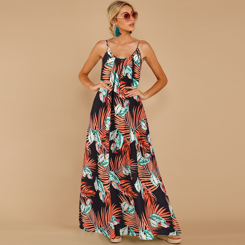 Summer Sleeveless Boho Long Maxi Dresses-Boho Dresses-Black-S-Free Shipping at meselling99