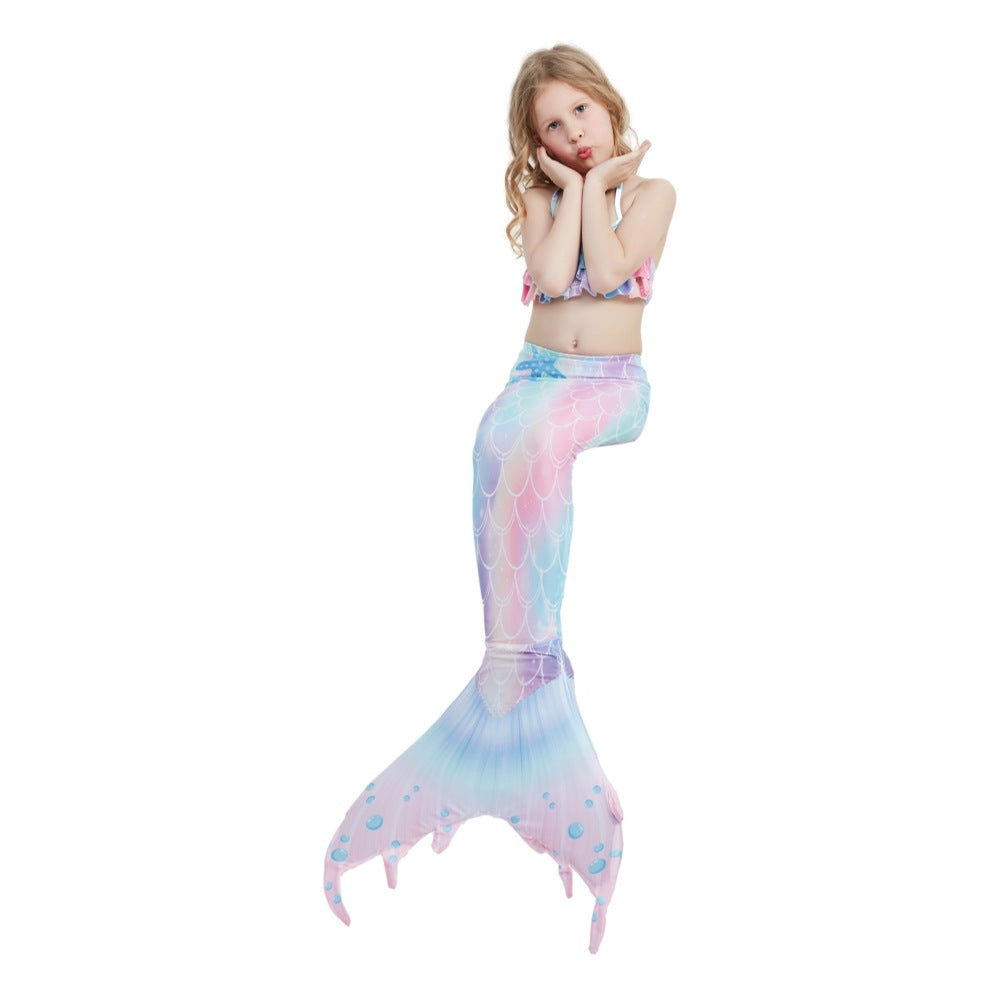 Gorgeous Three Pieces Mermaid Style Swimsuits-Swimwear-E407-110（105-115cm)-Free Shipping at meselling99