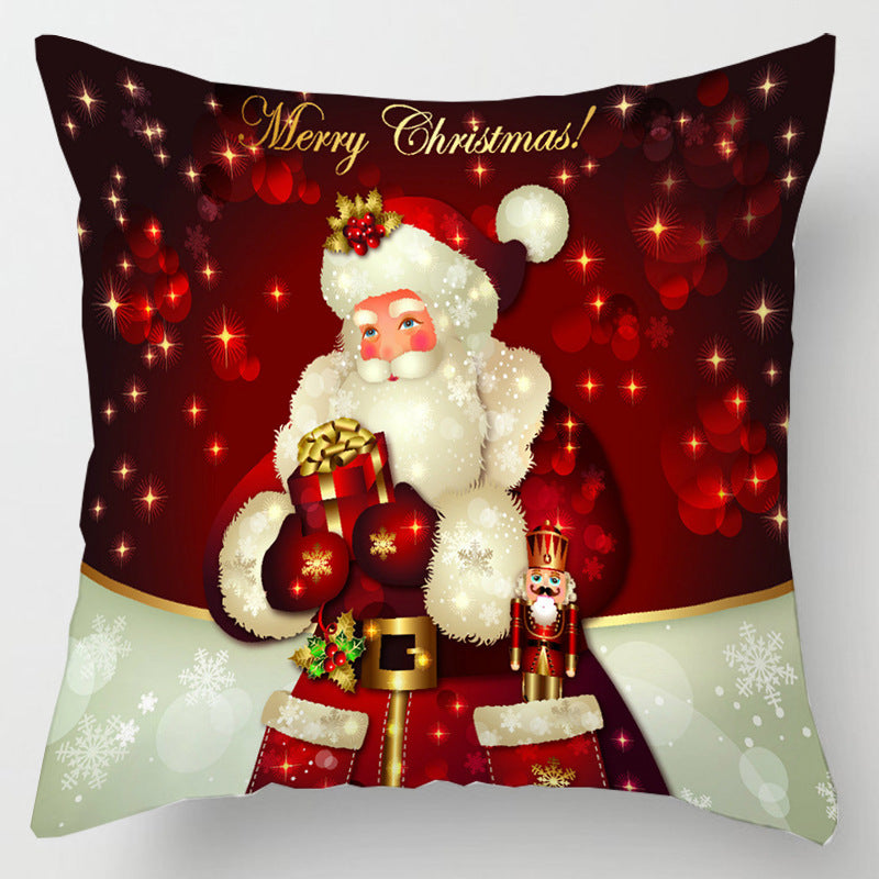5pcs/Package Merry Christmas Santa Claus Pillow Case-pillowcase-B202208201-10-Velvet 45*45 cm-Free Shipping at meselling99