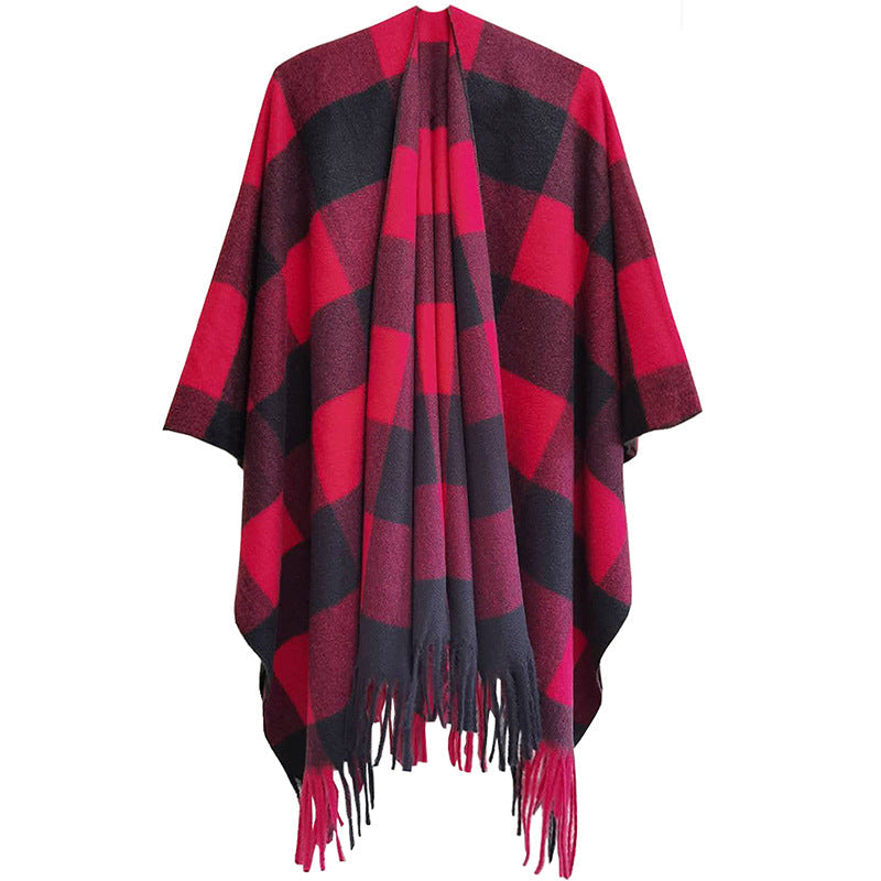 Winter Tassels Shawls Cape for Women-capes-SH11-02-160cm-Free Shipping at meselling99