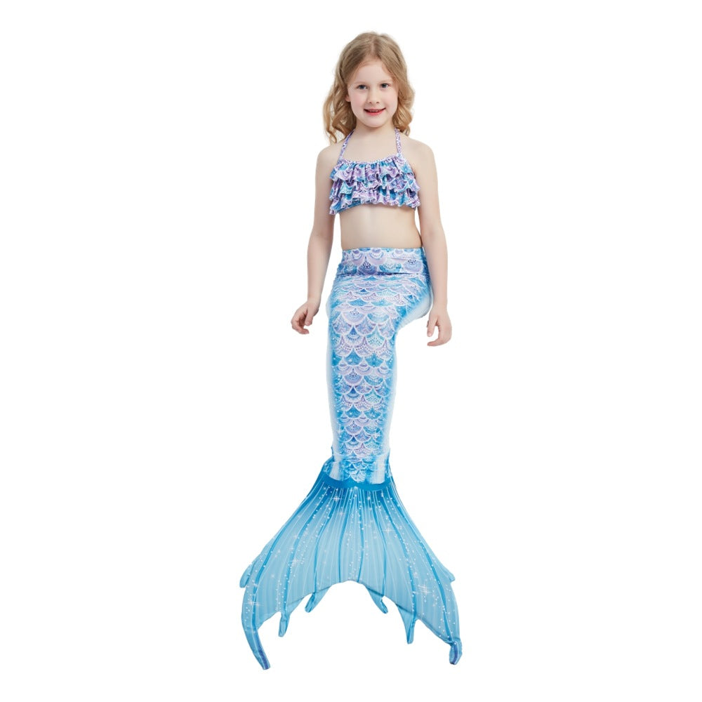 Gorgeous Three Pieces Mermaid Style Swimsuits-Swimwear-E401-110（105-115cm)-Free Shipping at meselling99