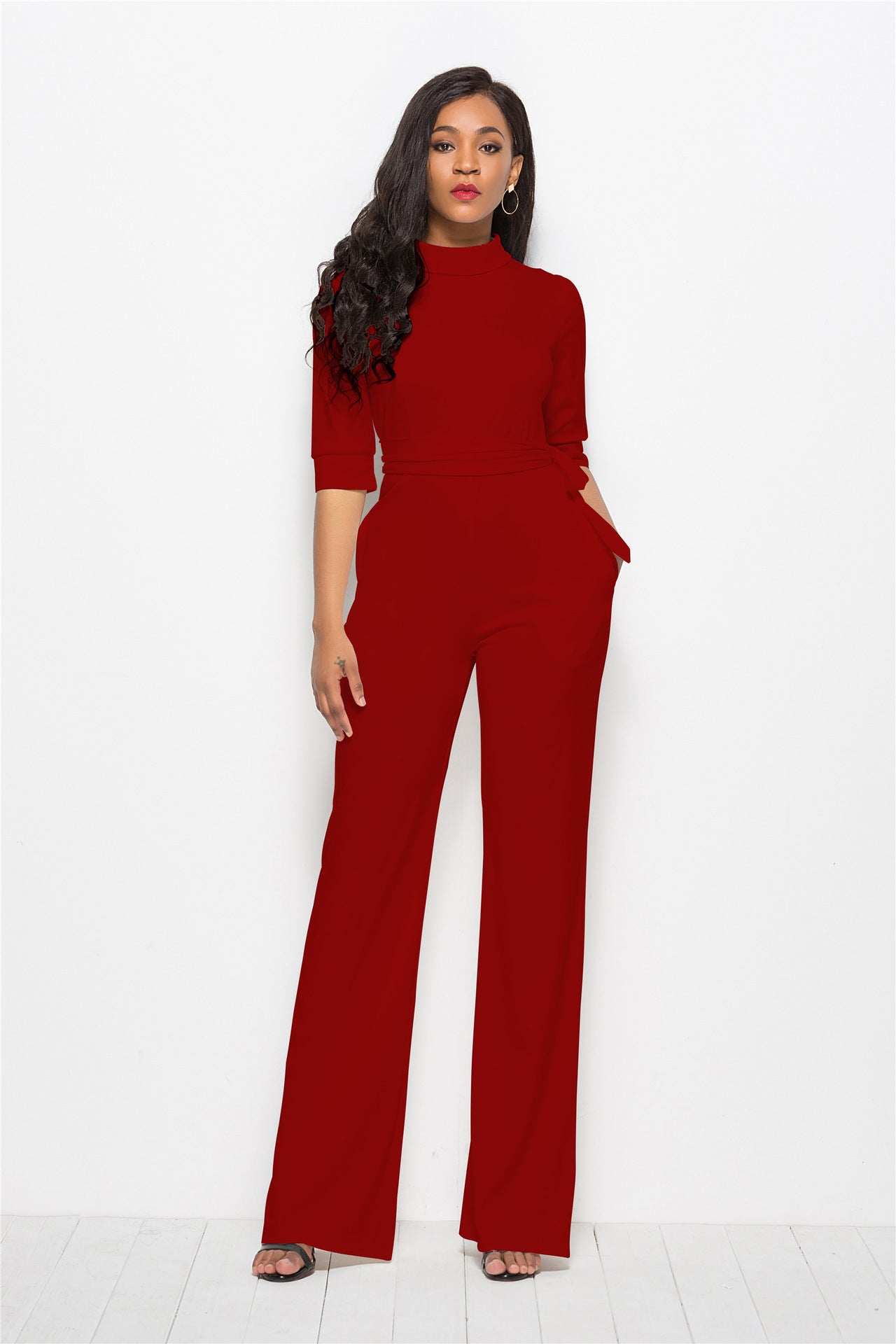 Sexy Fashion Women Fall Jumspuits-Women Suits-Red-S-Free Shipping at meselling99