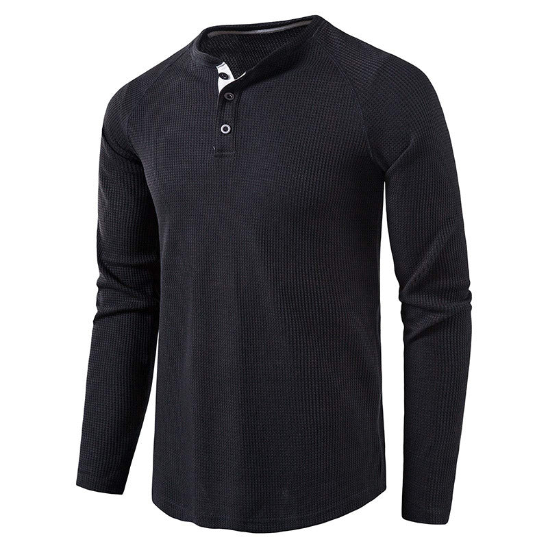 Fall Long Sleeves T Shirts for Men-Shirts & Tops-Black-S-Free Shipping at meselling99