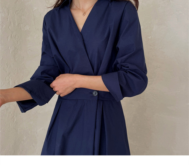 Casual Plus Sizes Long Shirt Dresses-Dresses-Free Shipping at meselling99