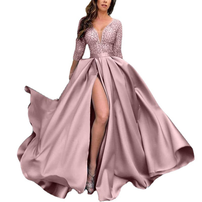 Plus Size Sexy Long Evening Party Dresses-Maxi Dresses-Free Shipping at meselling99